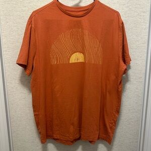 Oversized Orange Graphic T-Shirt